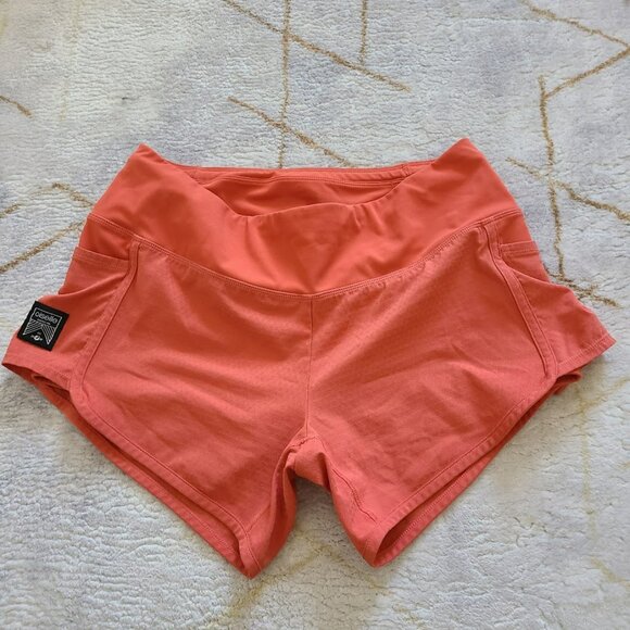 Oiselle Roga Shorts Size 4 Coral Pink | Running Athletic Gym Shorts - Picture 1 of 7